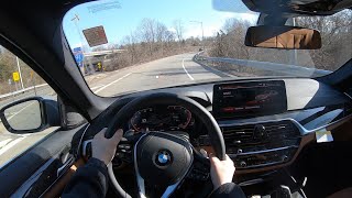 2021 BMW 530i XDrive POV Test Drive  Beyond Comfortable [upl. by Latoya]