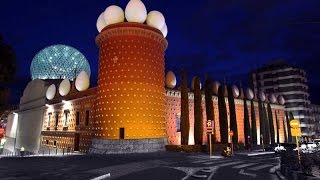 A Walk Around The Salvador Dali Museum  Figueres Spain [upl. by Enetsuj]