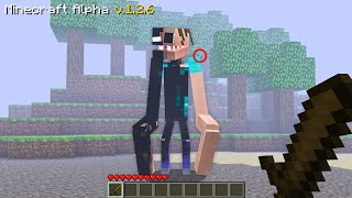 Surviving Minecrafts Forgotten Alpha Version [upl. by Aidin]