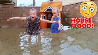 SCARY HOUSE FLOOD 😱 [upl. by Tterab]