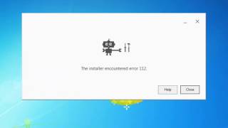 The installer encountered error 112 Chrome Setup Fix  Der Installer hat Fehler 112 [upl. by Esenwahs]