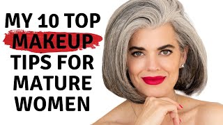 TOP 10 MAKEUP TIPS FOR MATURE WOMEN  Nikol Johnson [upl. by Raphael]