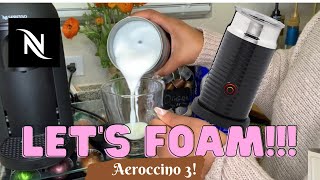 How To Foam Milk With Aeroccino 3 Make Coffee With Foam Tips amp Tricks  Easy Foamed Latte Recipe [upl. by Nitsu]