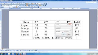 How to Do Calculation in MS Word [upl. by Lapham]