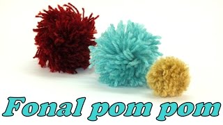 Fonal pom pom készítése háromféleképpen [upl. by Bach]