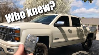 Chevrolet Silverado SECRET Key FOB Features [upl. by Kronfeld295]