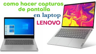 como hacer una captura de pantalla en laptop LENOVO 2021 FÁCIL [upl. by Brade652]