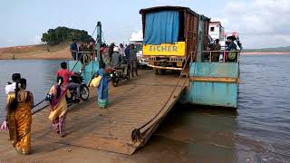 Launch Service for crossing Sharavathi backwater way to Sigandur Temple [upl. by Nabalas]