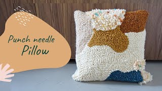 DIY HOME DECOR  Punch needle pillow tutorial  BOHO style [upl. by Birgit724]