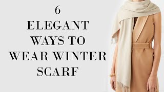 Elegant Ways to Wear a Winter Scarf  Fashion Over 40 [upl. by Fanchan]