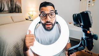 YouTube Setup for Small Rooms Camera Lighting and Filming Tips [upl. by Arodal323]