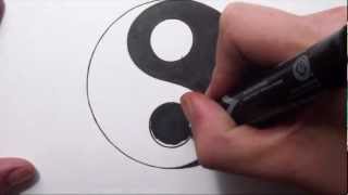 How To Draw a Yin Yang Symbol [upl. by Poulter322]