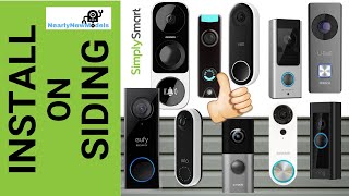 Install Smart Doorbell on Siding  Simple amp Clean Look 2020 [upl. by Braeunig]