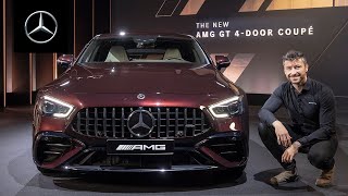 The New MercedesAMG GT 4Door Coupé  Walkaround [upl. by Adnalu]