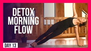 10 min Morning Yoga Flow To DETOX amp DESTRESS – Day 13 DESTRESS YOGA [upl. by Verla887]