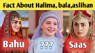 Ertugrul Herione Fact  Bala khatoon Halima sultan Aslihan  gulsim ali  esra bilgiç 0Zge torer [upl. by Murielle]