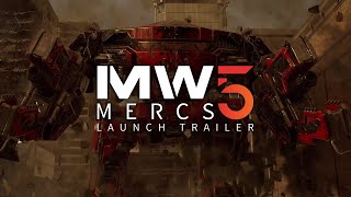 MechWarrior 5 Mercenaries Launch Trailer [upl. by Gertrude]