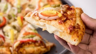 Cheese Burst Pizza Recipe  Homemade Dominos Restaurant Style  CookingShooking [upl. by Samuela]