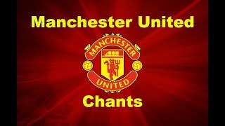 Manchester Uniteds Best Football Chants Video  HD W Lyrics [upl. by Rybma]