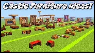 Minecraft Castle Furniture Ideas [upl. by Behnken]