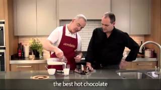 How to make a hot chocolate using an aerolatte milk frother [upl. by Ddat]