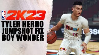 Tyler Herro Jumpshot Fix NBA2K23 [upl. by Jeremy]