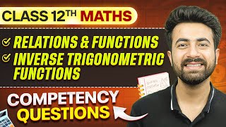 MATHS CompetencyBased Questions ⚡ Class 12th Boards 🔥 [upl. by Sitra]