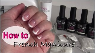 How to French manicure met Pink Gellac  beautynailsfunnl [upl. by Atem]