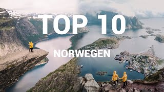 TOP 10 ORTE NORWEGEN ∙ komplette ROUTE ∙ Reisetipps amp Sehenswürdigkeiten [upl. by Brose606]