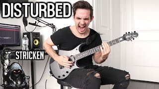 Disturbed  Stricken  GUITAR COVER 2019  Screen Tabs [upl. by Yenohtna]