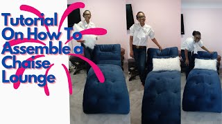 Chaise Lounge  Furniture Assembly Tutorial [upl. by Aerdnahs]