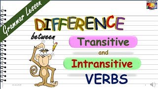 Differences between Transitive and Intransitive Verbs 2019 UPDATED [upl. by Karlens]