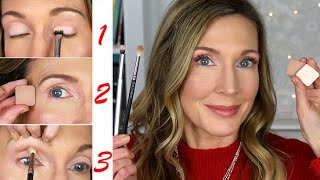 Makeup 101 for Mature Beginners  3Step Eyeshadow Tutorial [upl. by Arriec355]