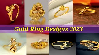 Gold Ring Designs For WomenLetest Gold Ring Designs [upl. by Odlabso]