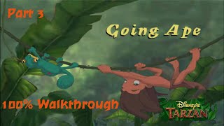 Disneys Tarzan PS1 100 Walkthrough  Part 3  Level 2 Going Ape Hard [upl. by Dumond]