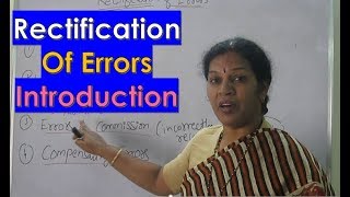 1 quotRectification Of Errorsquot Chapter Introduction By DrDevika Bhatnagar [upl. by Hedy]