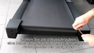 MAXXUS Servicevideo Laufgurtjustage [upl. by Rentschler]