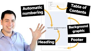 How to REALLY add an appendix to a Word document  Professional Report Guides [upl. by Boycey283]
