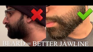 How to Line Up and Trim Your Beard for Better Jawline [upl. by Aubrey]